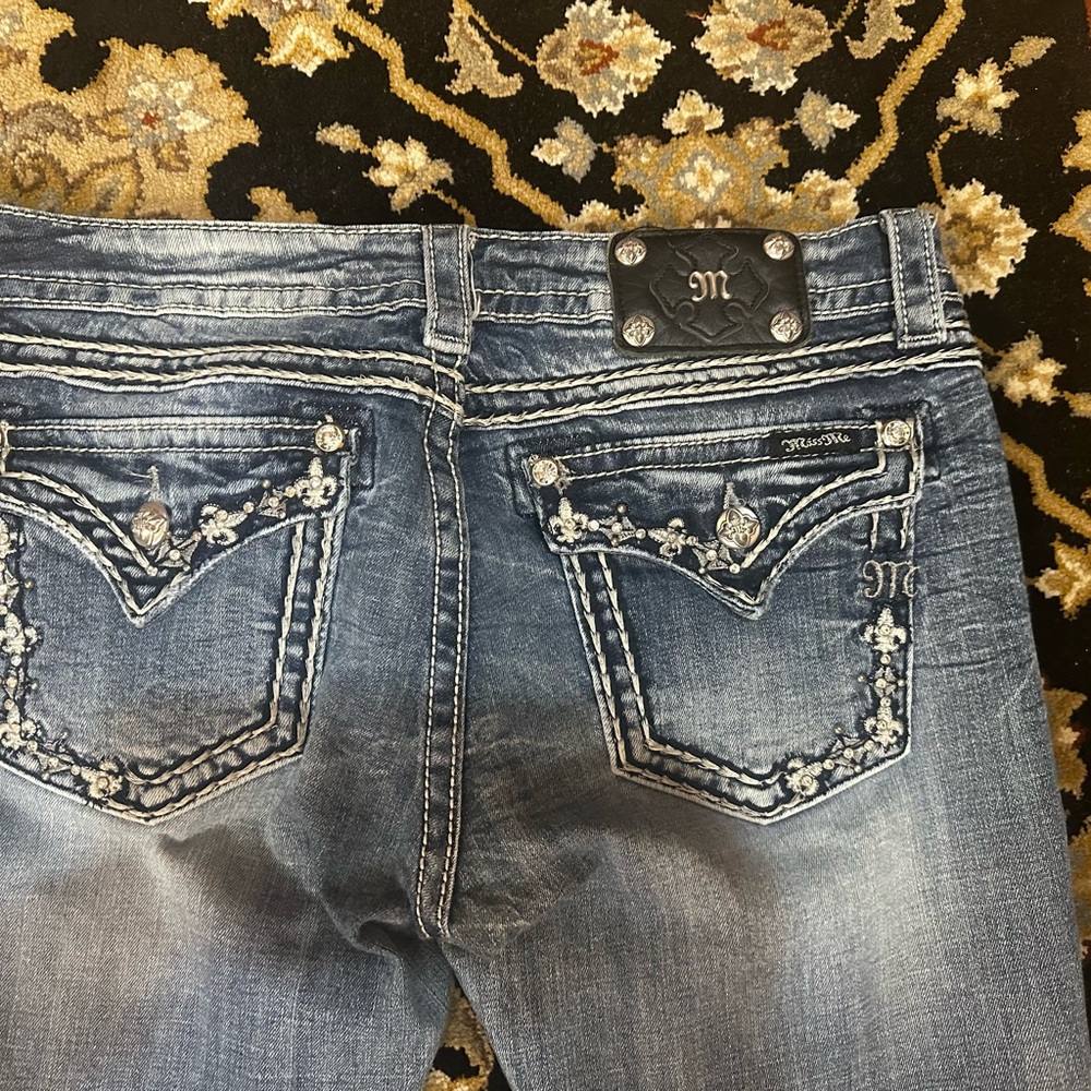 Miss Me Women's Blue Embellished Jeans